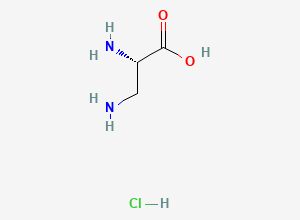 Two-dimensional chemical structure of (S)-(+)-2,3-Diaminopropionic Acid Hydrochloride