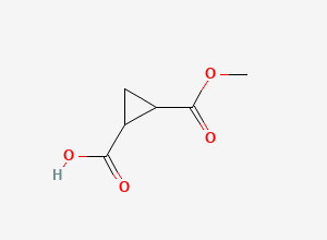 Two-dimensional chemical structure of 1-Ethoxycarbonylcyclopropanecarboxylic acid