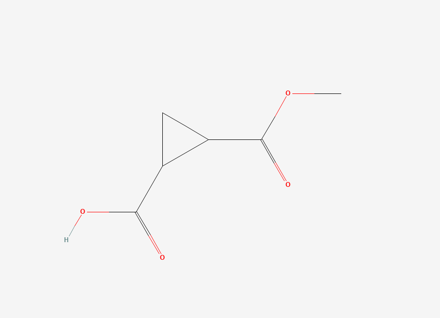 Two-dimensional chemical structure of 1-Ethoxycarbonylcyclopropanecarboxylic acid