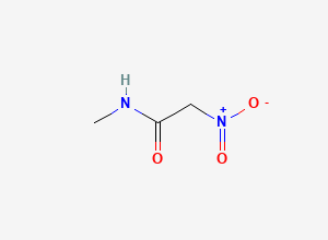 Two-dimensional chemical structure of Ranitidine EP Impurity H / Ranitidine BP Impurity H/ Ranitidine Simple Nitroacetamide, CAS 72078-82-1