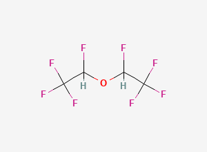 Two-dimensional chemical structure of 1,1,1,2-Tetrafluoro-2-(1,2,2,2-tetrafluoroethoxy)ethane