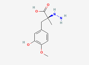 Two-dimensional chemical structure of Carbidopa EP Impurity H / 4-O-Methylcarbidopa, CAS 1361017-74-4