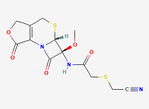 Two-dimensional chemical structure of Cefmetazole Lactone, CAS 70993-70-3