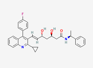 Two-dimensional chemical structure of Pitavastatin Impurity 34