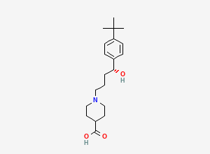 Two-dimensional chemical structure of Terfenadine EP Impurity E (Free Base), CAS 2514962-60-6
