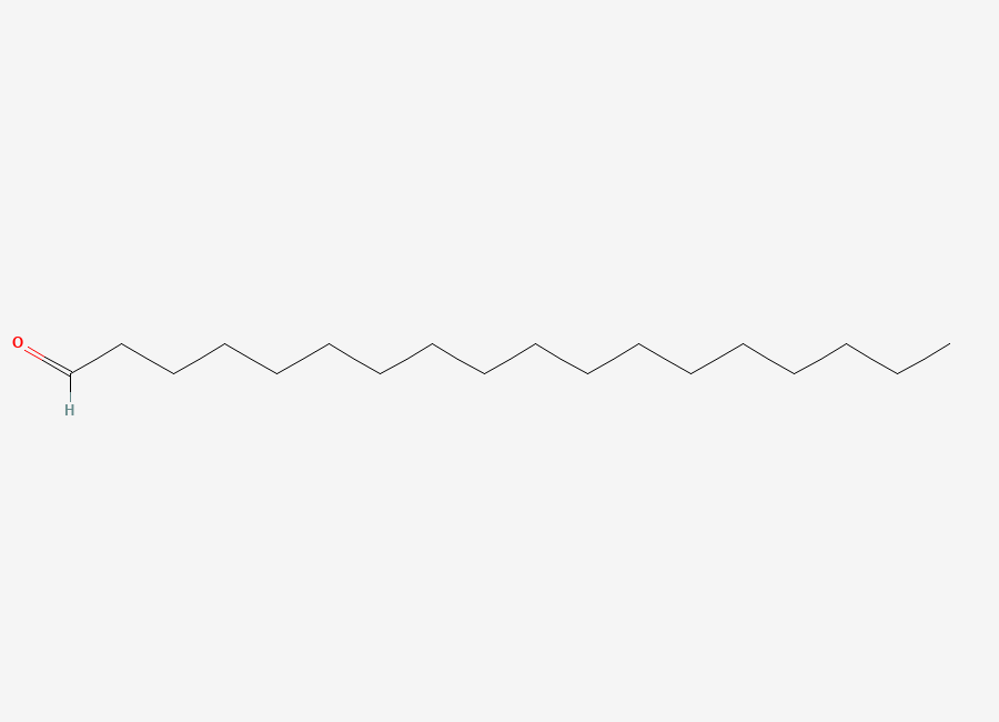 Two-dimensional chemical structure of Octadecanaldehyde, CAS 638-66-4
