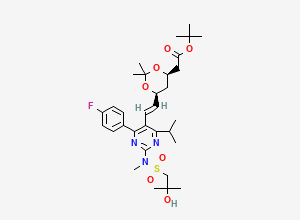 Two-dimensional chemical structure of Rosuvastatin Impurity 121, CAS 1714147-51-9