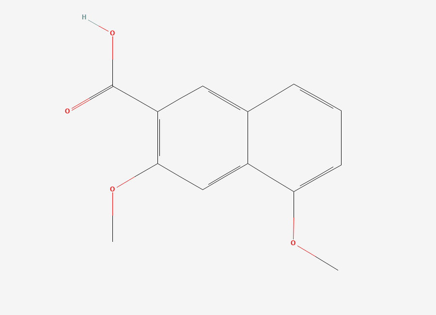 Two-dimensional chemical structure of 3,5-Dimethoxy-2-naphthoic acid