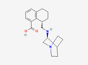 Two-dimensional chemical structure of (S,S)-Palonosetron Acid, CAS 2407763-21-5