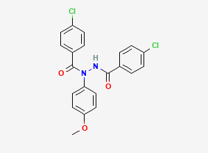 Two-dimensional chemical structure of Indometacin EP Impurity F, CAS 402849-27-8