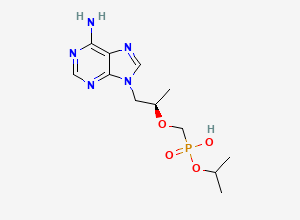 Two-dimensional chemical structure of Tenofovir Isopropyl Impurity, CAS 1346597-36-1