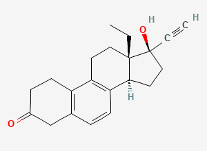 Two-dimensional chemical structure of Levonorgestrel EP Impurity W, CAS 155683-59-3