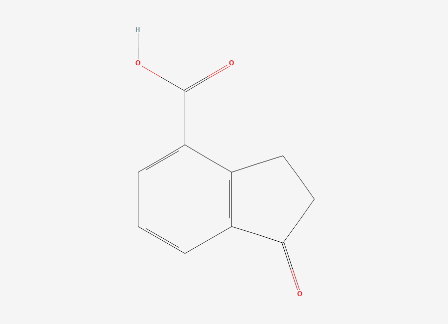Two-dimensional chemical structure of 1-Oxo-indan-4-carboxylic acid