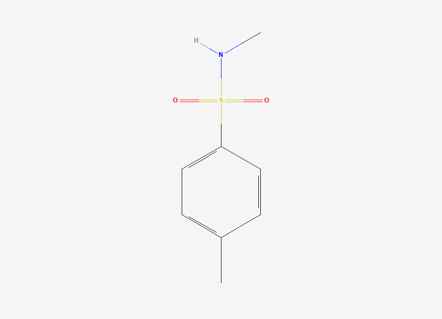 Two-dimensional chemical structure of N-Methyl-p-toluenesulfonamide