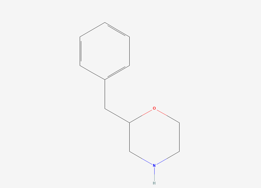 Two-dimensional chemical structure of 2-Benzylmorpholine