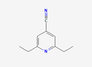 Two-dimensional chemical structure of Ethionamide EP Impurity F (Free Base), CAS 37581-44-5