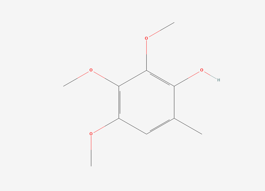 Two-dimensional chemical structure of 2,3,4-Trimethoxy-6-methylphenol