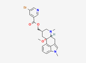 Two-dimensional chemical structure of Nicergoline EP Impurity F, CAS 58001-19-7