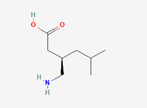 Two-dimensional chemical structure of Pregabalin Related Compound A / Pregabalin EP Impurity B / Pregabalin Enantiomer / Pregabalin (R)-Isomer, CAS 148553-51-9