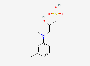Two-dimensional chemical structure of N-ethyl-N-(2-hydroxy-3-sulfopropyl)-3-toluidine