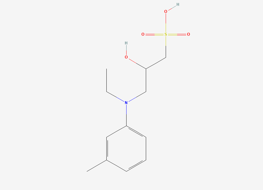 Two-dimensional chemical structure of N-ethyl-N-(2-hydroxy-3-sulfopropyl)-3-toluidine