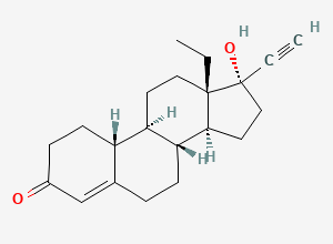 Two-dimensional chemical structure of Epilevonorgestrel, CAS 178737-52-5