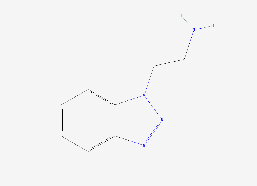 Two-dimensional chemical structure of 1H-Benzotriazole-1-ethanamine