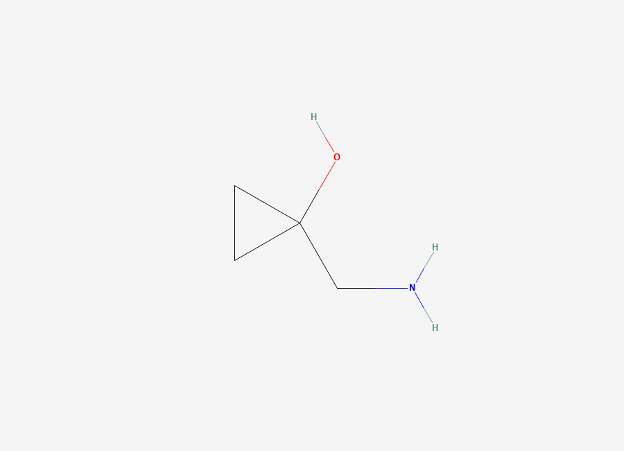 Two-dimensional chemical structure of 1-(Aminomethyl)cyclopropan-1-ol