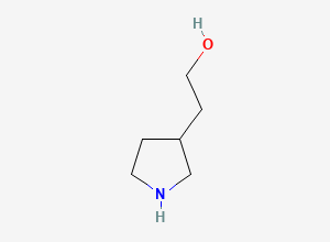 Two-dimensional chemical structure of 2-(Pyrrolidin-3-yl)ethan-1-ol