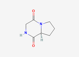 Two-dimensional chemical structure of Cyclo(prolylglycyl)