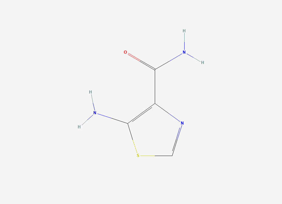 Two-dimensional chemical structure of 5-Aminothiazole-4-carboxamide