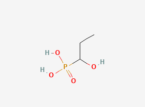 Two-dimensional chemical structure of (1-Hydroxypropyl)phosphonic acid