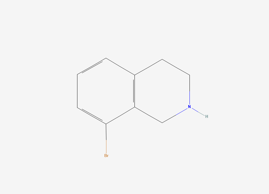 Two-dimensional chemical structure of 8-Bromo-1,2,3,4-tetrahydroisoquinoline