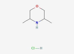 Two-dimensional chemical structure of 3,5-Dimethylmorpholine hydrochloride