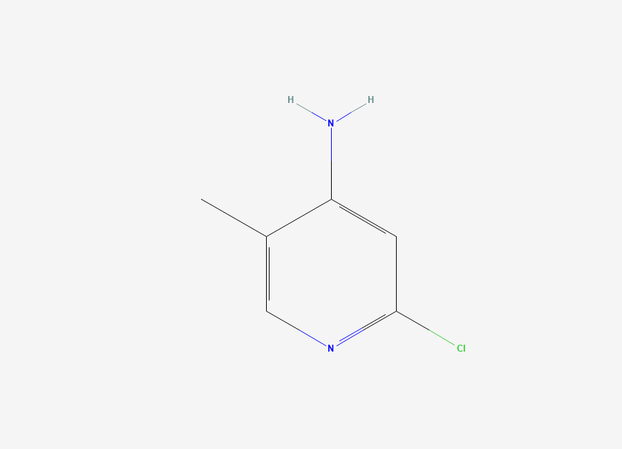 Two-dimensional chemical structure of 2-Chloro-5-methylpyridin-4-amine