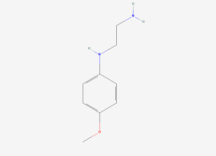 Two-dimensional chemical structure of N~1~-(4-Methoxyphenyl)ethane-1,2-diamine