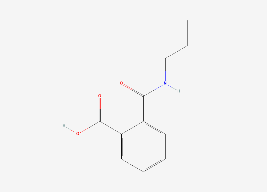 Two-dimensional chemical structure of 2-(Propylcarbamoyl)benzoic acid