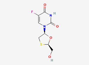 Two-dimensional chemical structure of Emtricitabine 5-Fluorouracil Analogue, CAS 145986-11-4