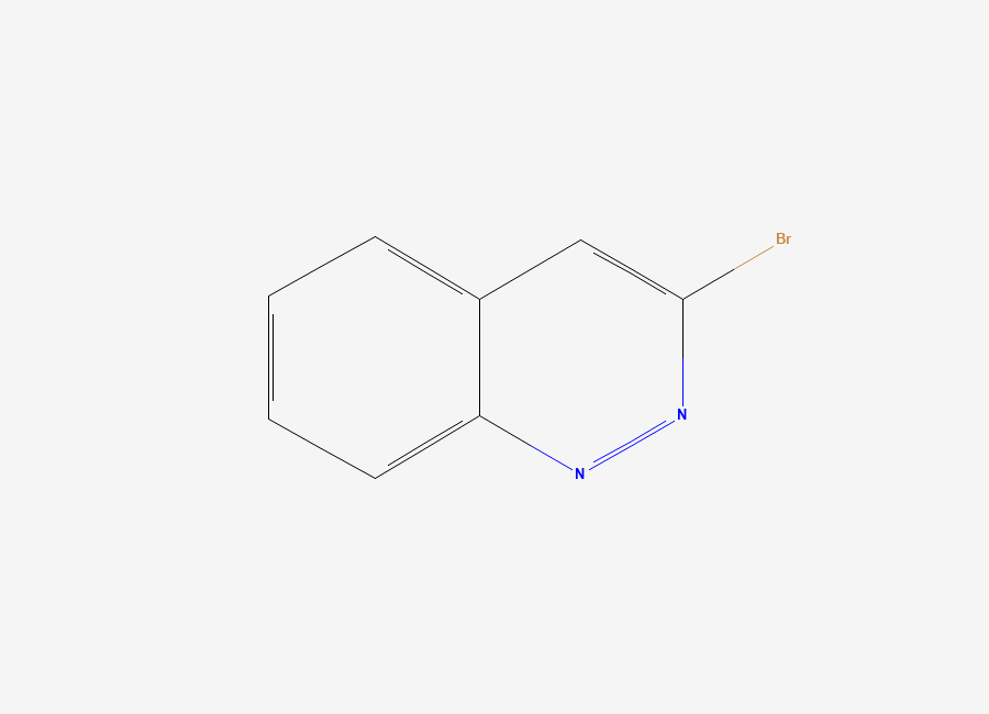 Two-dimensional chemical structure of 3-Bromocinnoline