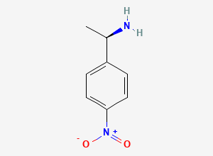 Two-dimensional chemical structure of (R)-1-(4-Nitrophenyl)ethanamine