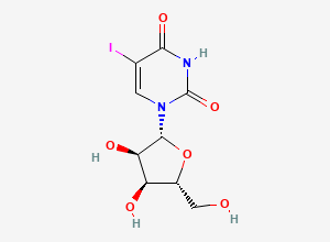 Two-dimensional chemical structure of 5-Iodouridine