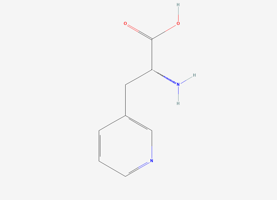 Two-dimensional chemical structure of 3-(3-Pyridyl)-D-alanine