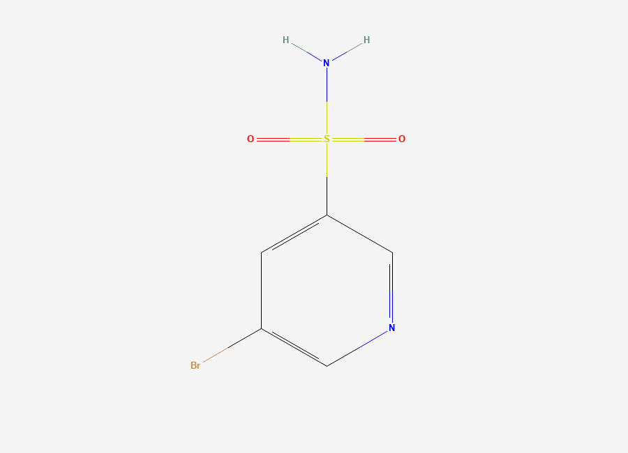 Two-dimensional chemical structure of 5-Bromopyridine-3-sulfonamide