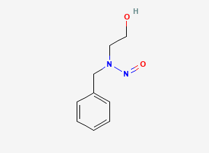 Two-dimensional chemical structure of N-Benzyl-N-(2-hydroxyethyl)nitrous amide, CAS 77817-40-4