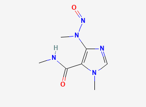 Two-dimensional chemical structure of N-Nitroso Caffeidine / Mononitroso Caffeidine, CAS 145438-96-6