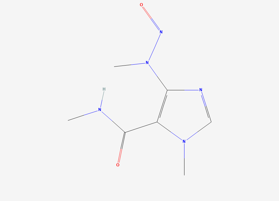 Two-dimensional chemical structure of N-Nitroso Caffeidine / Mononitroso Caffeidine, CAS 145438-96-6