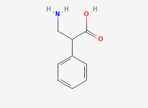 Two-dimensional chemical structure of 3-Amino-2-phenylpropanoic acid