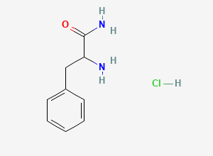 Two-dimensional chemical structure of Phenylalaninamide--hydrogen chloride (1/1)