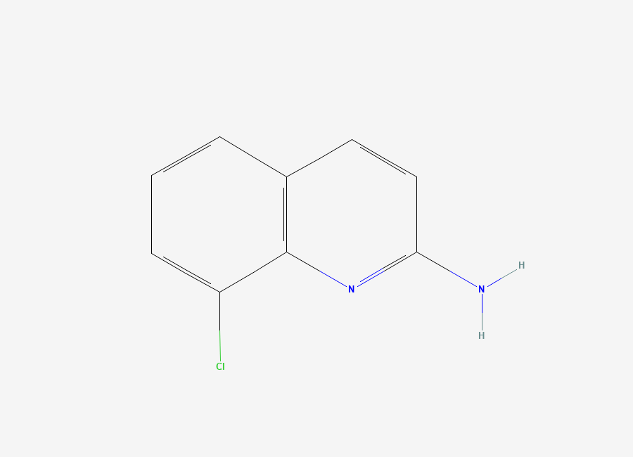 Two-dimensional chemical structure of 8-Chloroquinolin-2-amine