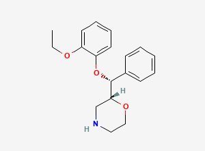 Two-dimensional chemical structure of Reboxetine, CAS 71620-89-8